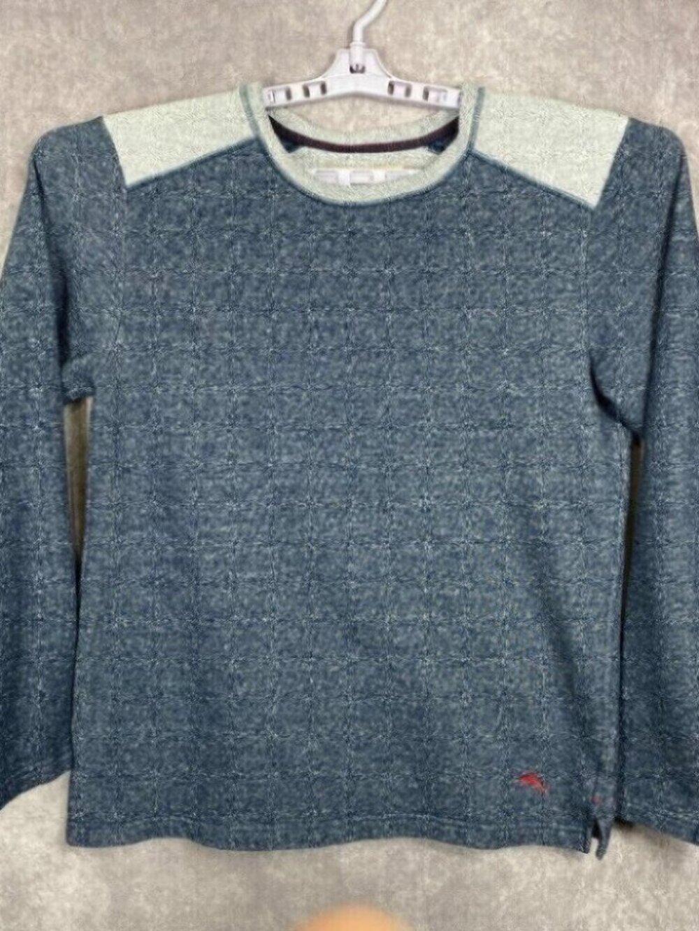 Tommy Bahama Sweatshirt Mens Medium Blue/Gray Soft Casual Preppy Outdoors Warm